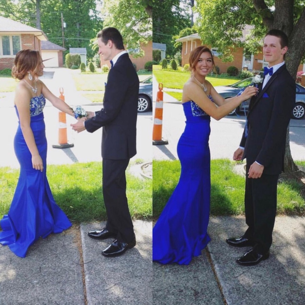 strapless prom/homecoming dress
